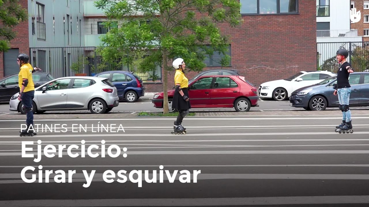 Ejercicio: girar y esquivar | Patines en línea