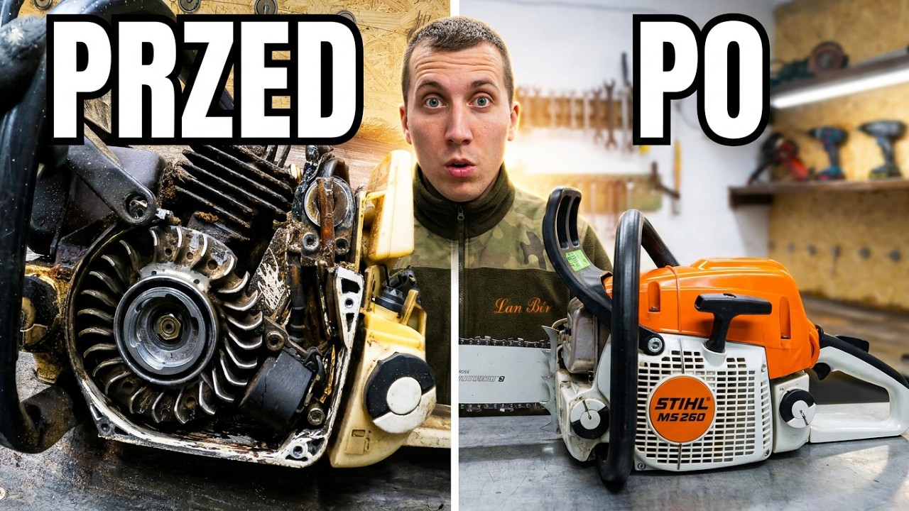 Wymiana Sprężyny i Sznurka W Pilarce Stihl Ms260 . Pokazuję Jak to zrobić samemu .