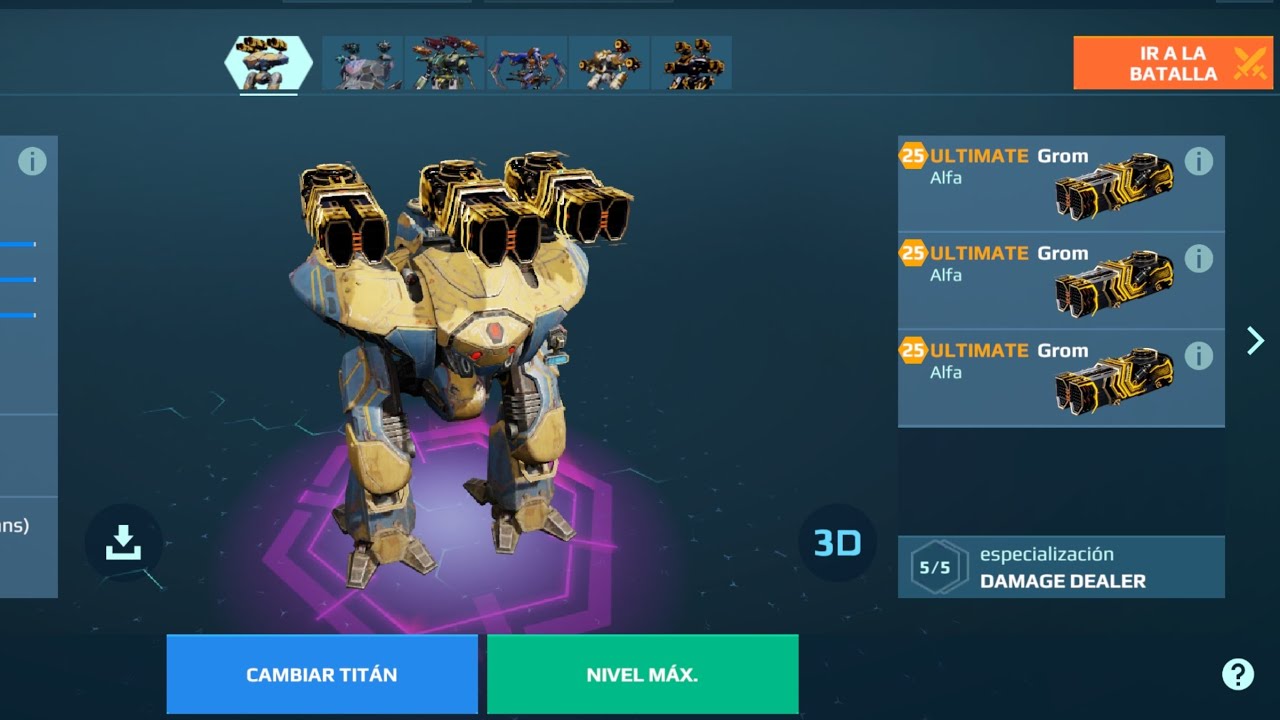Sharanga 3x Ultimate Grom &iquest;One shot kill? War Robots WR
