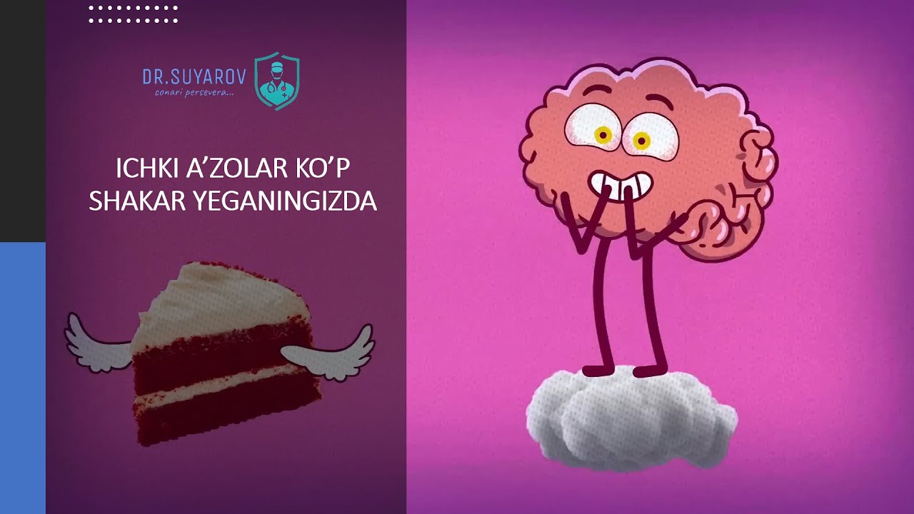 Ichki a'zolar Ko'p shakar yeganingizda