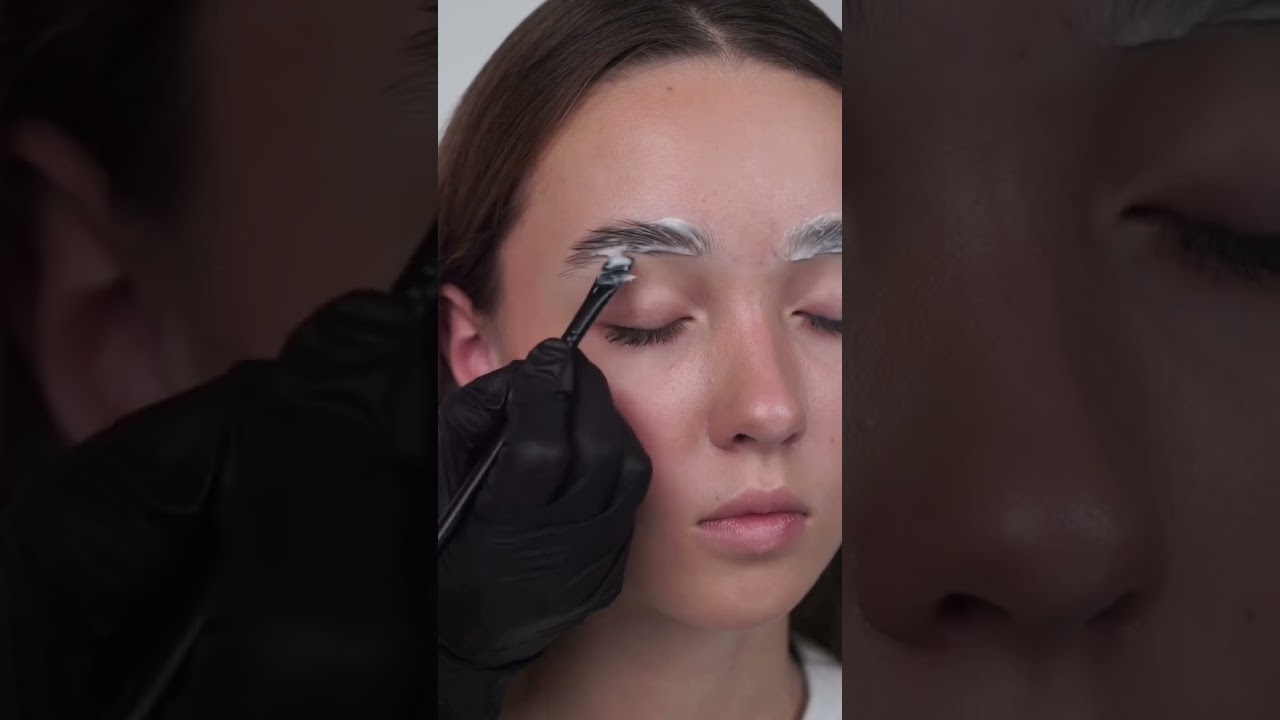 Aclarado de cejas de 1 a 2 tonos sin matices amarillos.