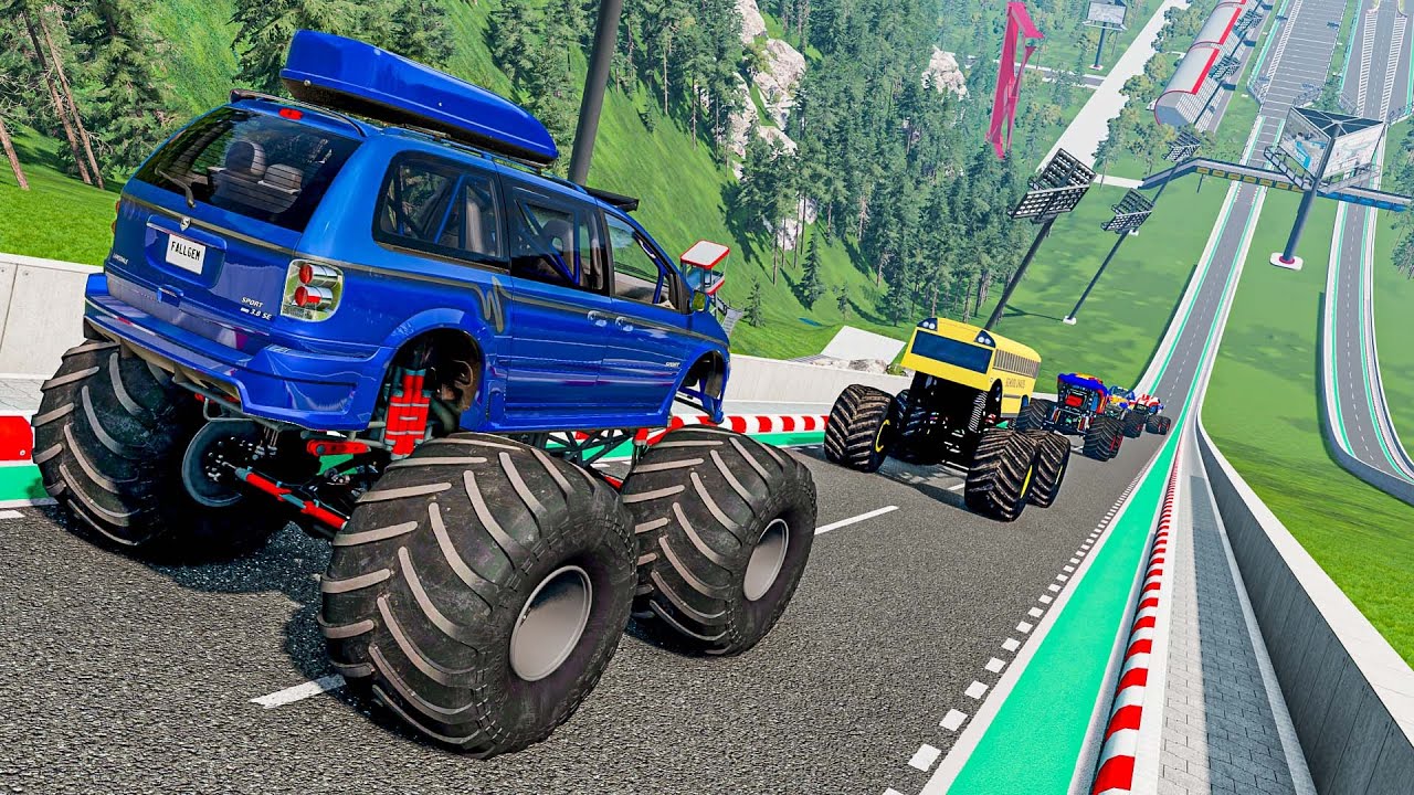 Beamng Crazy Crashes and Jumps #029 | Monster Trucks & Cars