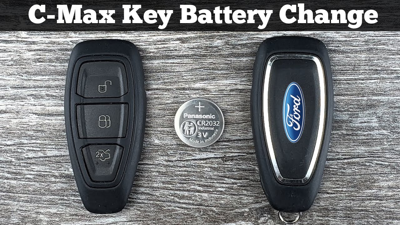 FORD C-MAX Remote Key Fob Battery Replacement 2013 - 2019 How To Change Replace C-MAX Batteries DIY