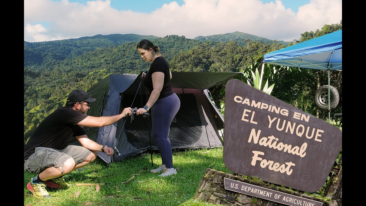 Acampando en el Yunque, Puerto Rico