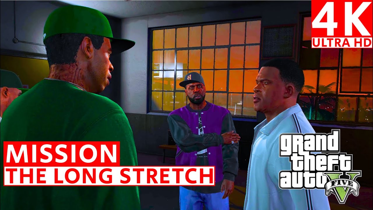 GTA V Mission The Long Stretch Gameplay Walkthough No Commentary 4K Ultra HD #gta #gtav
