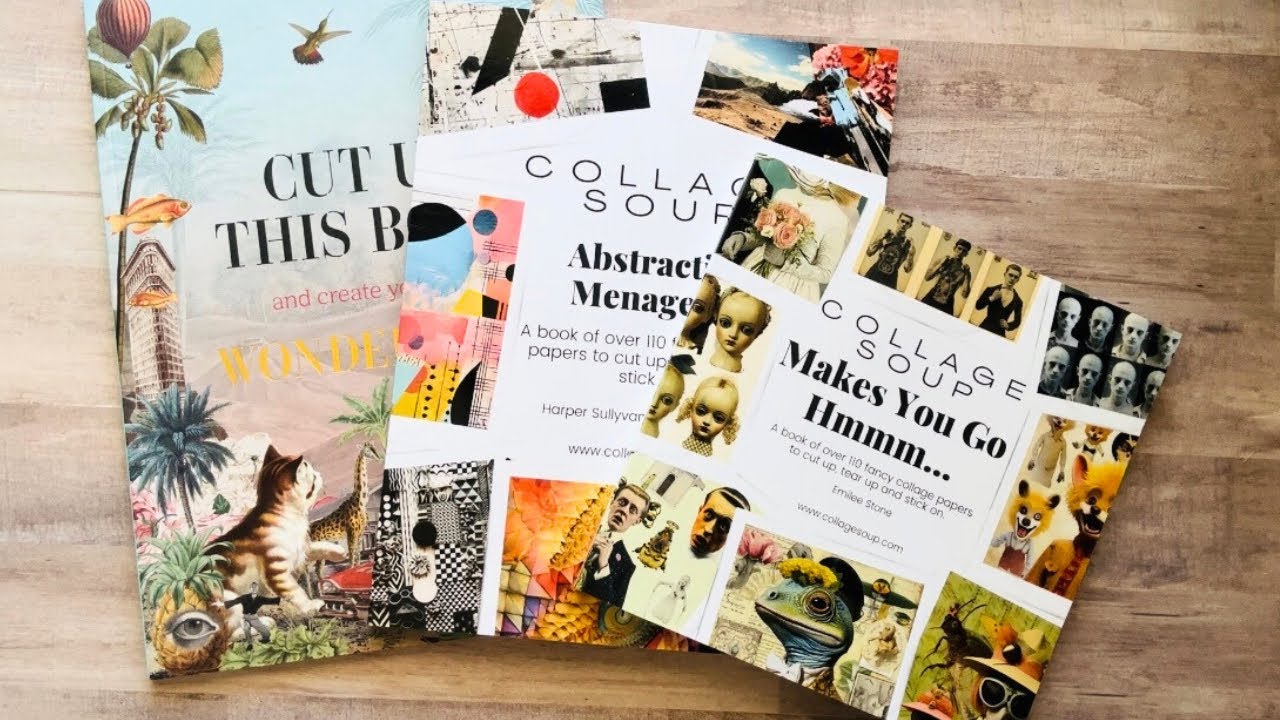 Cut & Collage Book Review & Flip Thru📚✂️ #collagesoup #collage
