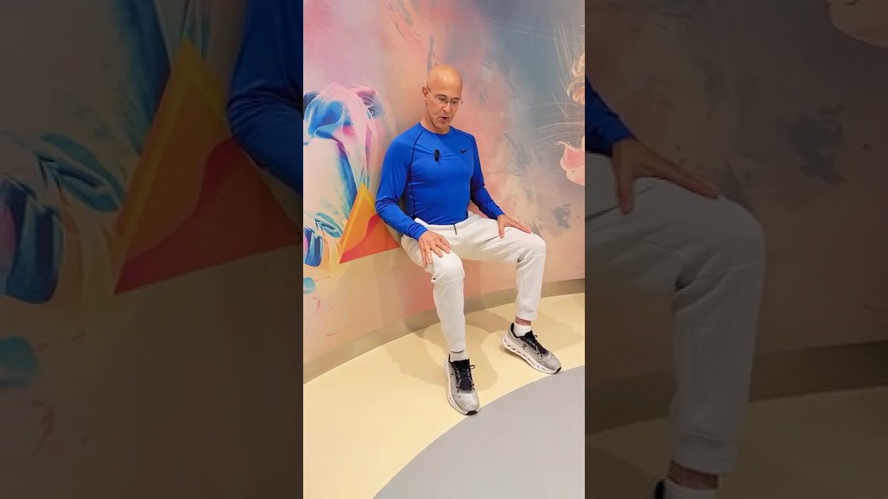 Ускорьте кровообращение, сожгите сахар &mdash; 30-секундный трюк со стеной! #drmandell #глюкоза #кровоо...