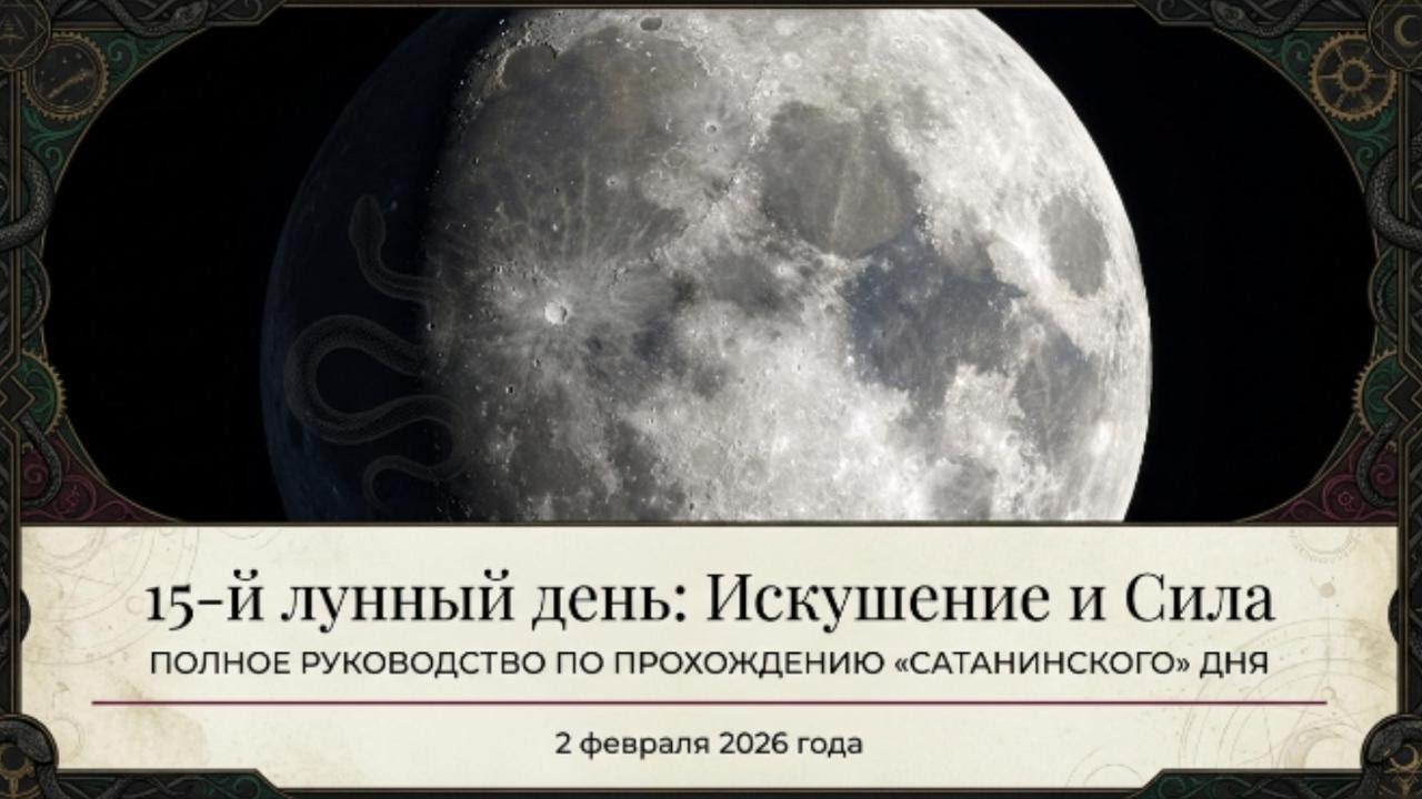 2 февраля 15 лунный день. В этот сатанинский день соблазны и инстинкты бьют через край