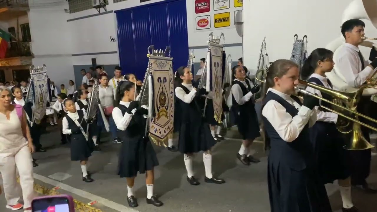 Semana santa Piedecuesta 2024 jueves santo banda la presentación  ￼