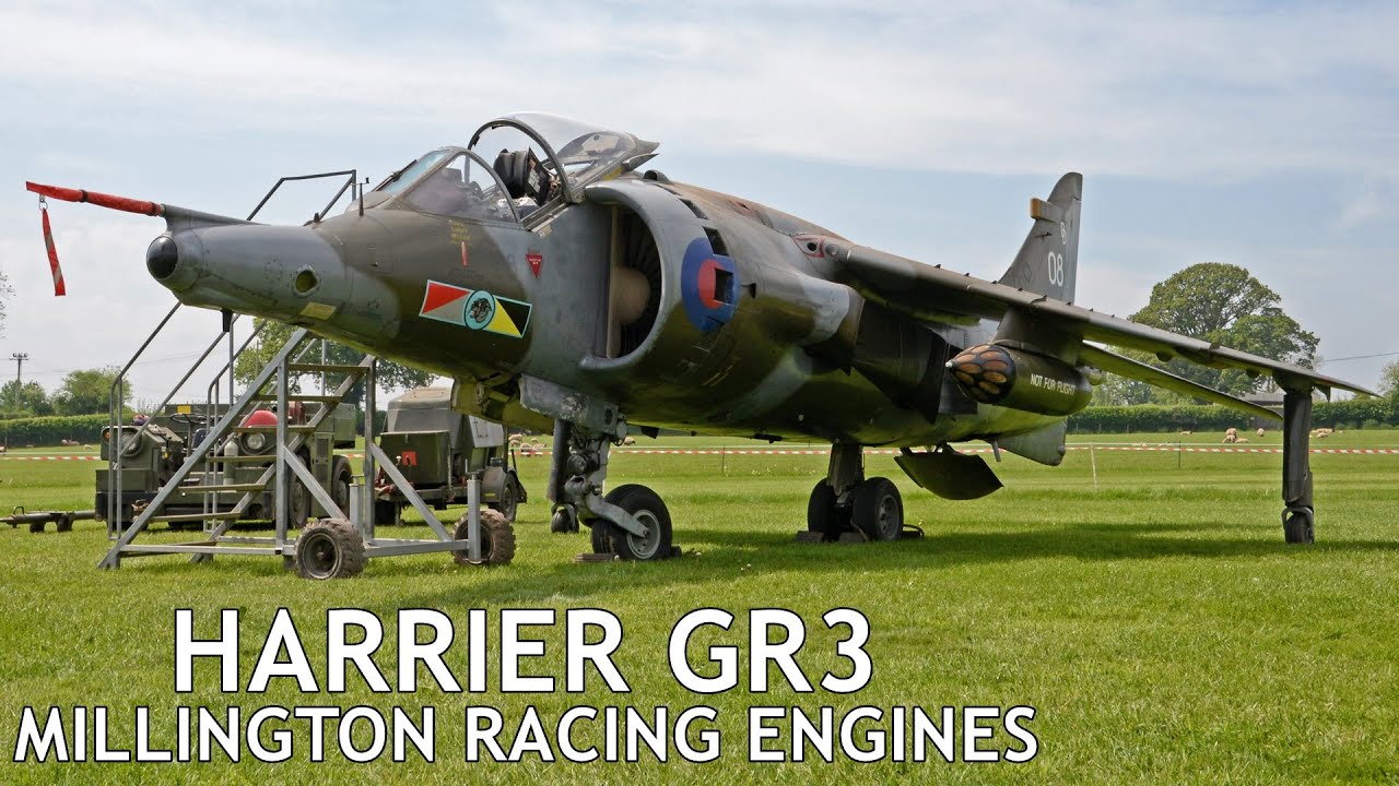 Harrier GR3 XV808 Start up - Millington Racing Engines