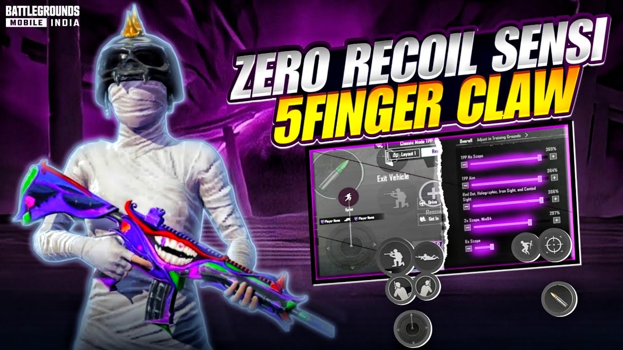 New🔥BGMI 4.1 Sensitivity Settings 5Finger🔥Best Zero recoil Control For All Devices | DowzZz Gaming