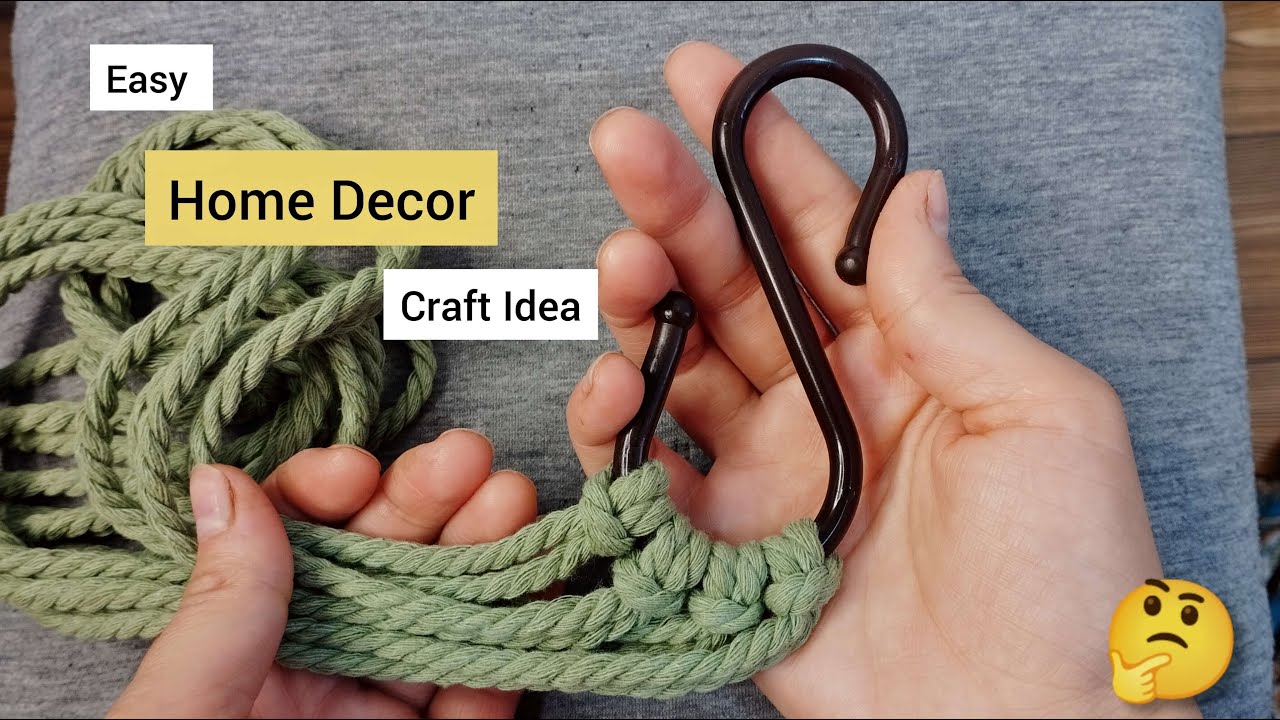 DIY | How to Make a Sparrow wall hanging with just plastic S hangers and Macrame thread!!