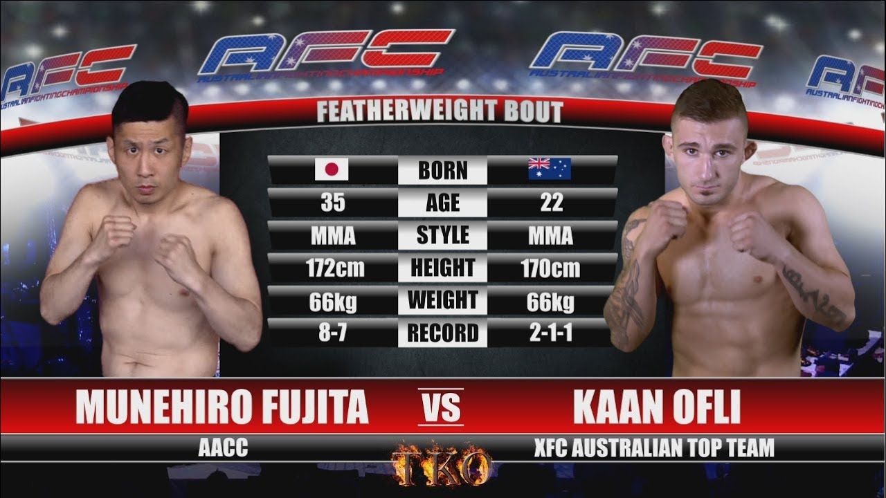 AFC 18 - Munehiro Fujita Vs Kaan Ofli
