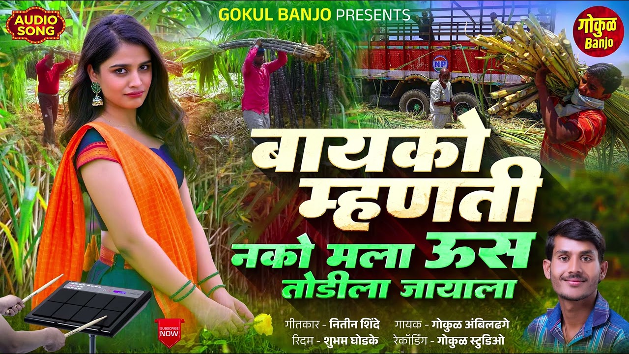 बायको म्हणती नको मला ऊस तोडीला जायाला #gokul_ambildhage #kkbanjo #ashish_shinde