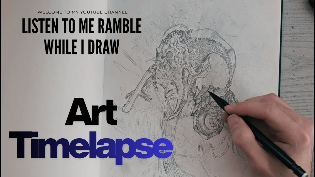 Draw Along With Me While I Ramble -- Sketchbook Character Design Process