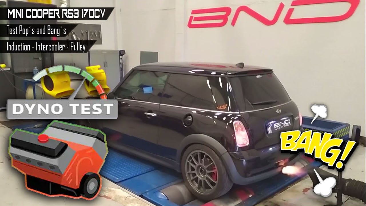 MINI COOPER R53 170CV - STAGE2 dyno + Pop&acute;s and Bang&acute;s - ByBND