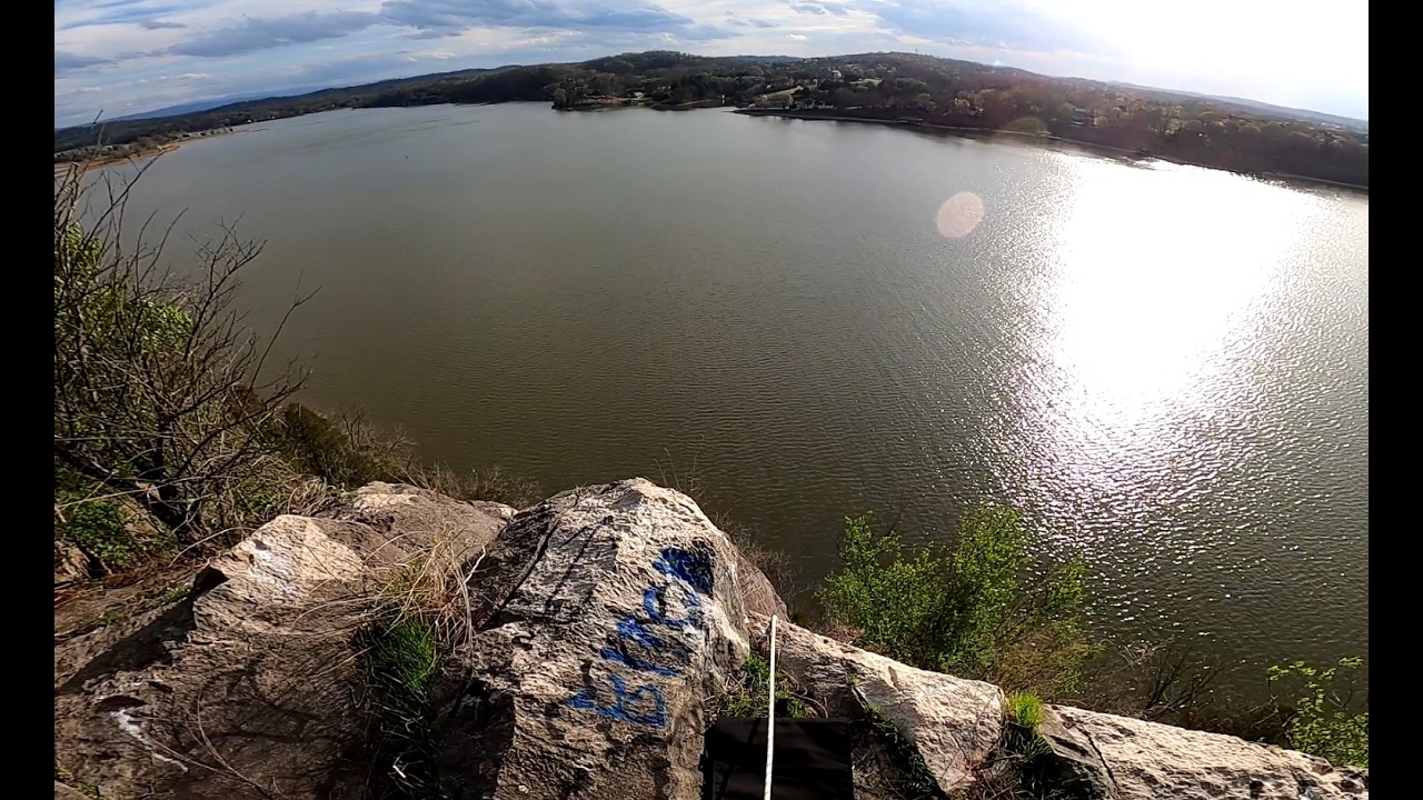 Rappelling from Cliff to River