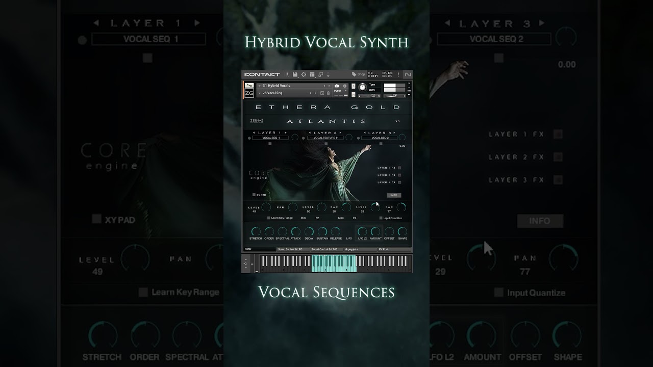 Hybrid Vocal Synth - Ethera Gold Atlantis 3 #zerogsamplelibraries #ethera #vocals #sounddesign
