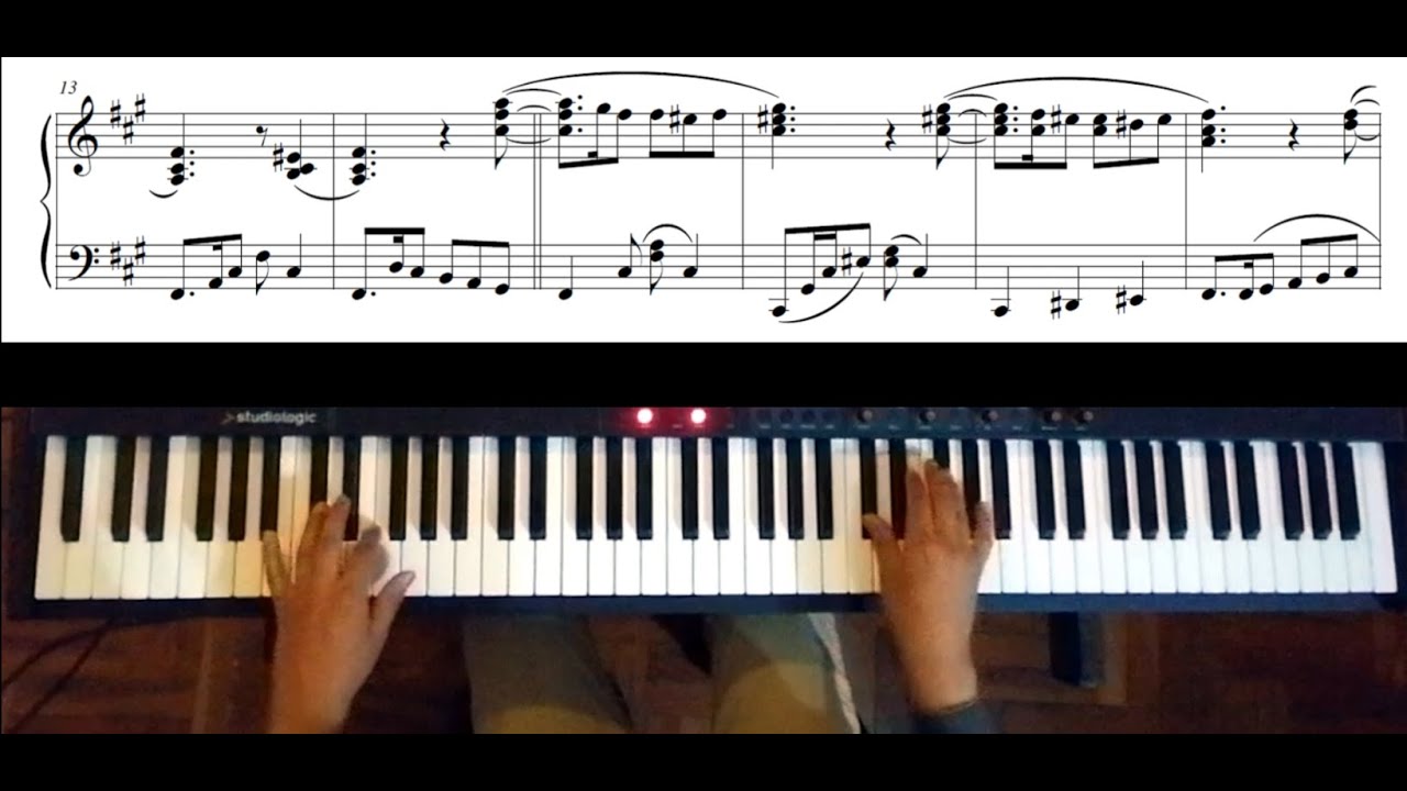 En la puerta de un Jardín (Cueca) - Partitura para piano Arr. RIGO