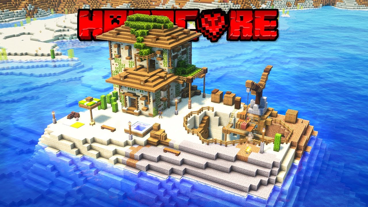 I Built an Island Outpost in Minecraft Hardcore
