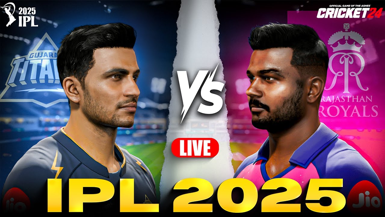 IPL 2025 GT vs RR at Narendra Modi Stadium 🔥 | Cricket 24 Live | RtxVivek