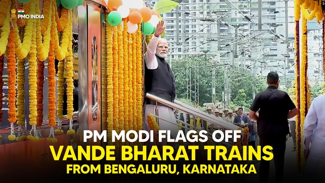 PM Modi flags off Vande Bharat trains from KSR Railway Station, Bengaluru