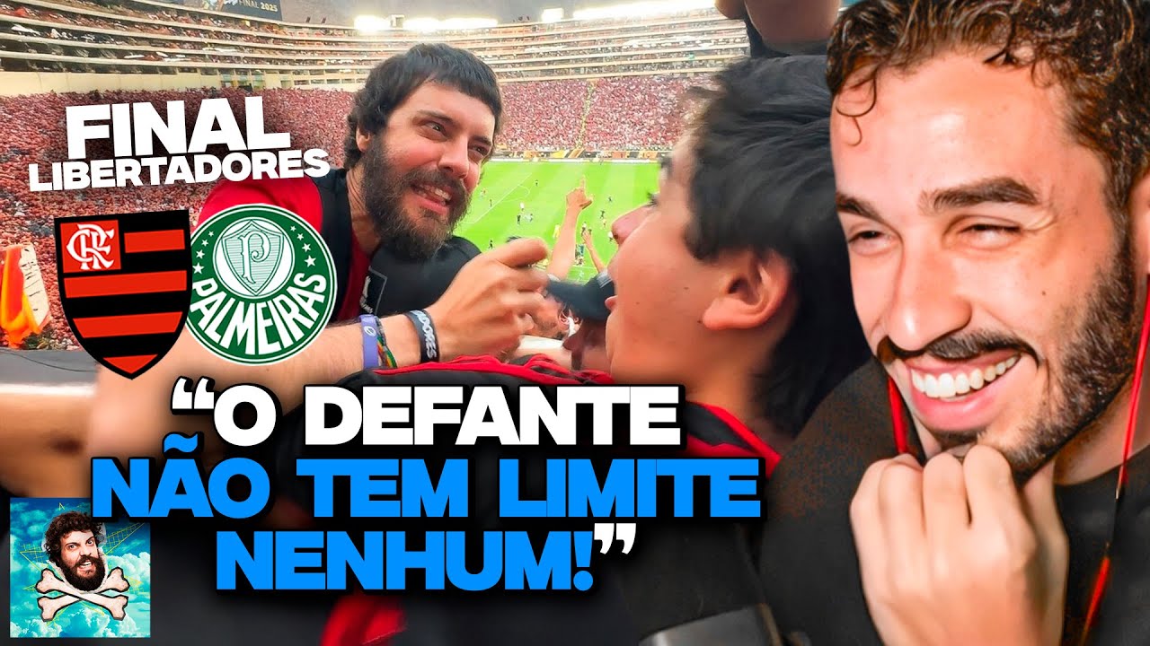 REPÓRTER DOIDÃO NA FINAL DA LIBERTADORES 2025! | REACT DIOGO DEFANTE