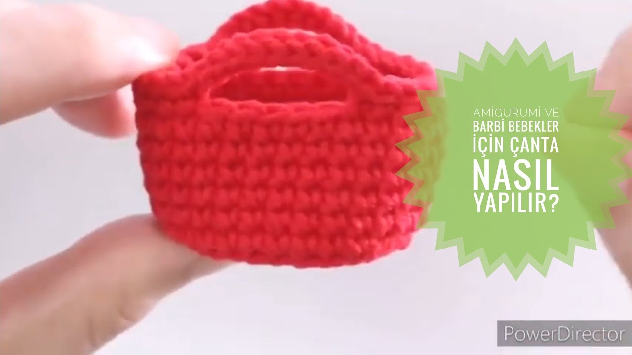 Amigurumi oyuncak bebek çantası nasıl yapılır?