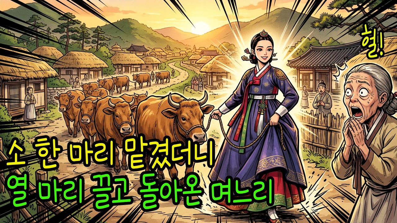 소 한 마리 맡겼더니, 열 마리 끌고 돌아온 며느리ㅣ야담 이야기
