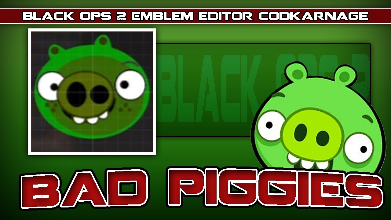 Black Ops 2 Bad Piggies Emblem Tutorial (Angry Birds)