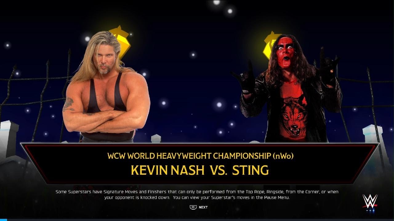 WWE 2K25 Kevin Nash vs Sting