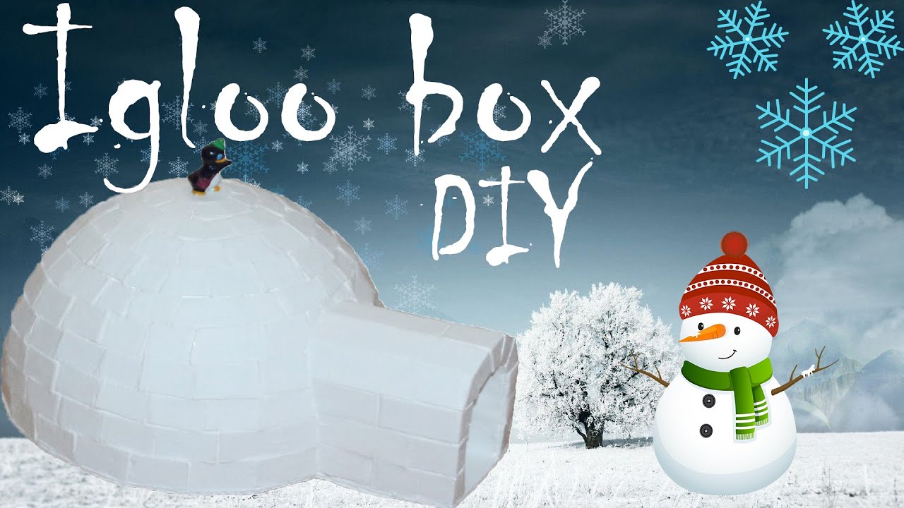 How to make A Cardboard Box Like Igloo - DIY