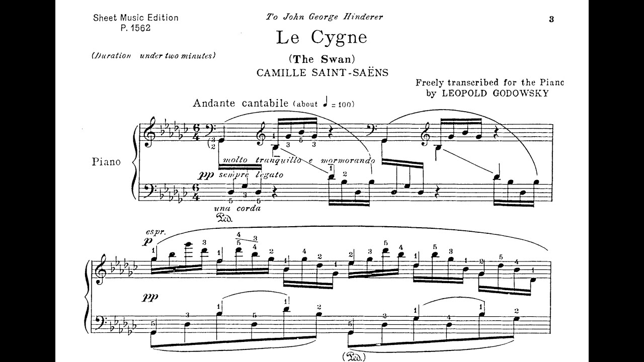 Saint-Saëns/Godowsky - Le Cygne (The Swan) [Yunchan Lim]