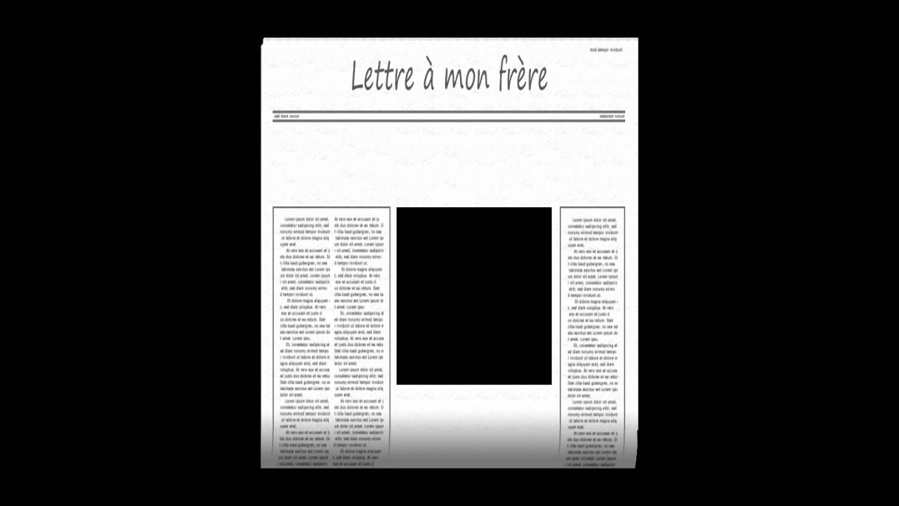 Young Marzouz Lettre à mon frère