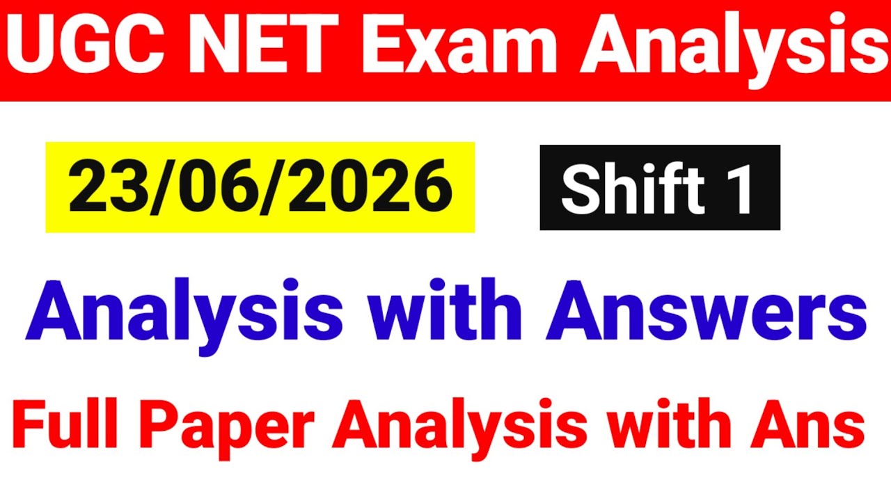 UGC NET 23 June 1st Shift Exam Analysis 2026 | 23 June Shift 1 UGC NET Exam analysis| UGC NET MENTOR