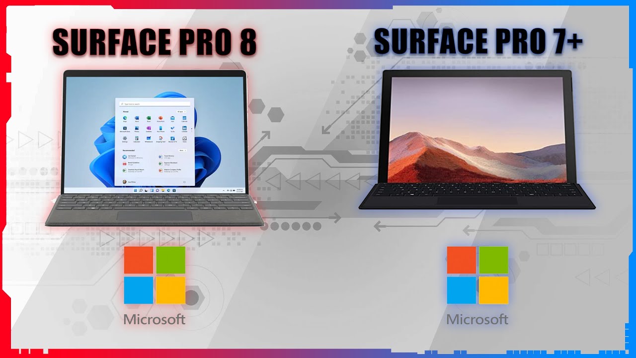 MICROSOFT SURFACE PRO 8 VS MICROSOFT SURFACE PRO 7+