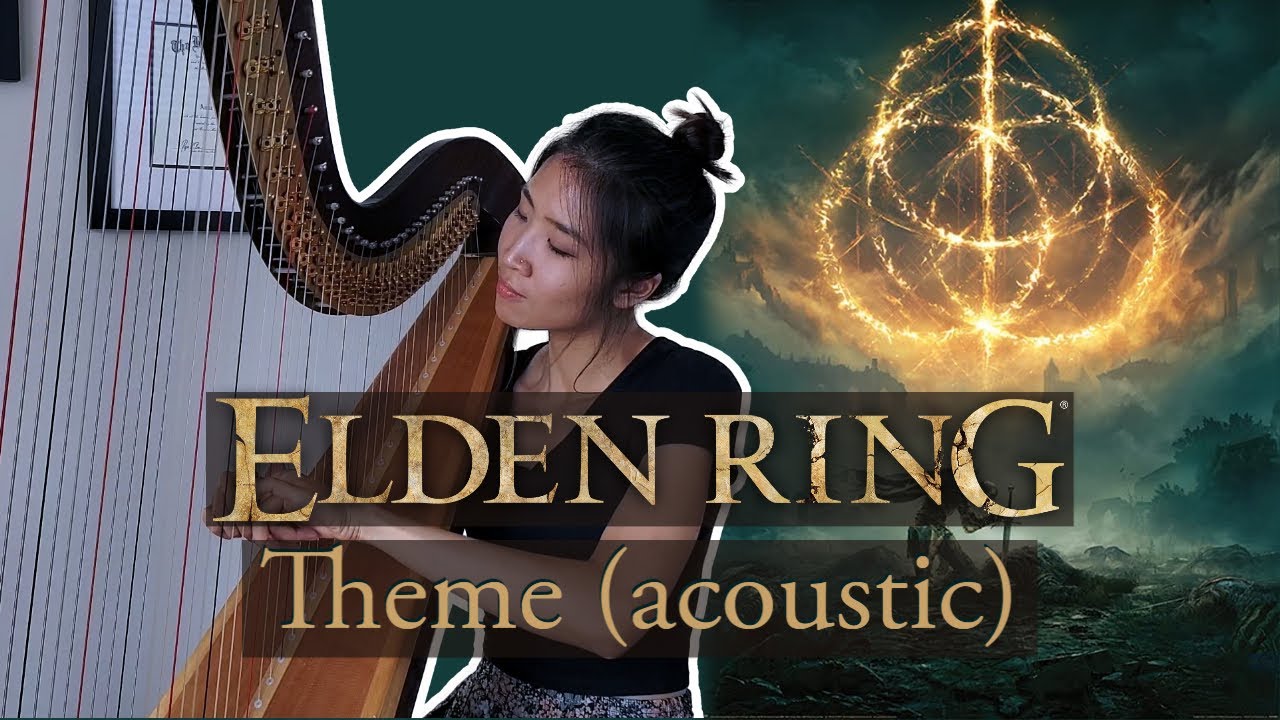 Elden Ring Theme but it's depressing and slow // harp cover