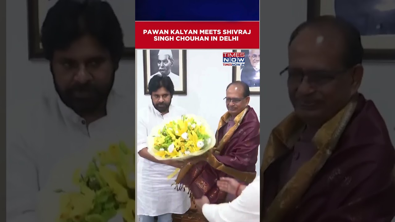 Andhra Pradesh Dy CM Pawan Kalyan Meets Union Minister Shivraj Singh Chouhan In Delhi #shorts