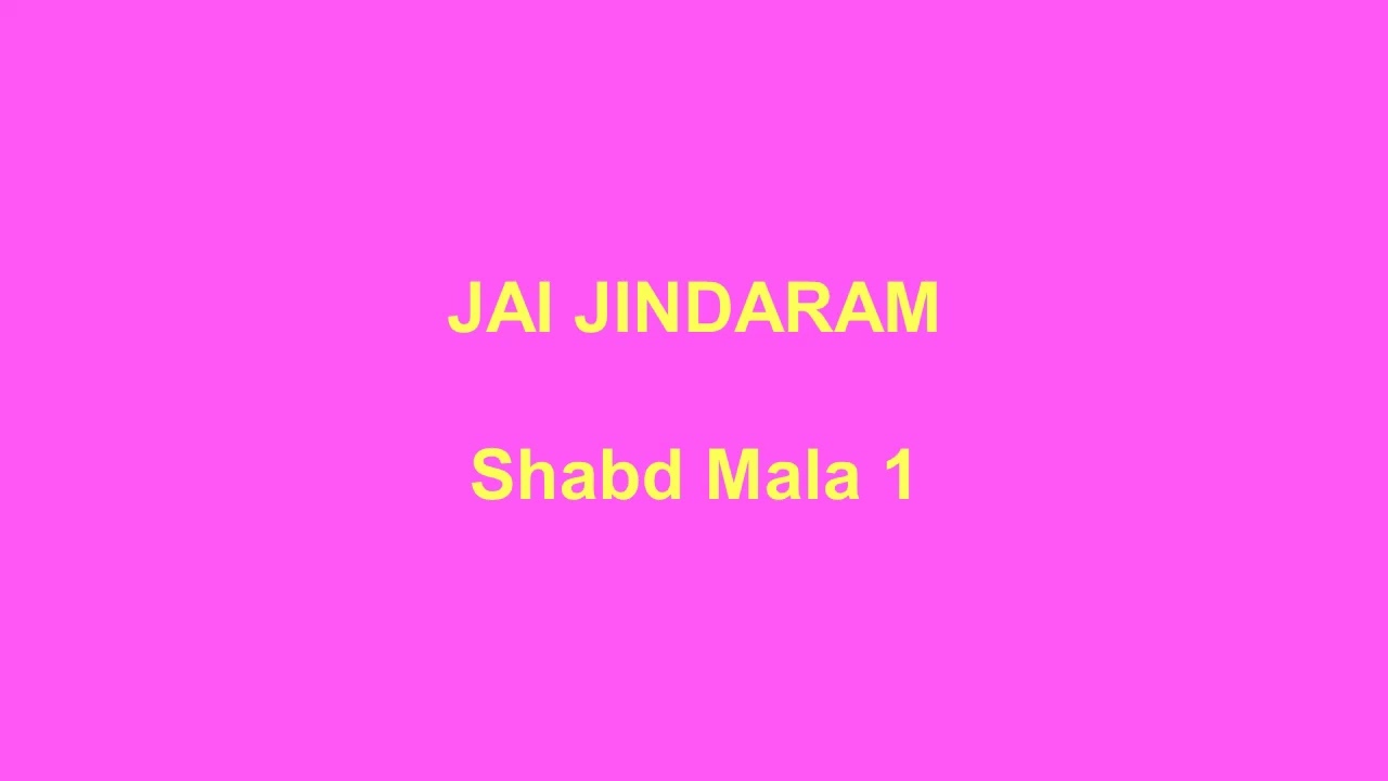 Waqtguru Jindaram 600 Mastana-Shabd Mala 1