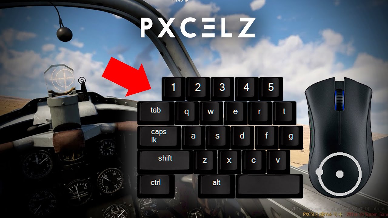 TUTORIAL: COMO JUGAR SIMULACIÓN CON MOUSE Y TECLADO EN WAR THUNDER