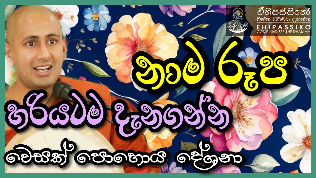නාම රූප හරියටම දැනගන්න වෙසක් පොහොය දේශනා | Ven Kotmale Kumara Kassapa Thero කොත්මලේ කුමාර කස්සපහිමි