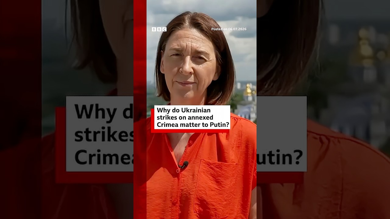 Why do Ukrainian strikes on annexed Crimea matter to Putin? #Ukraine #Crimea #Russia #BBCNews