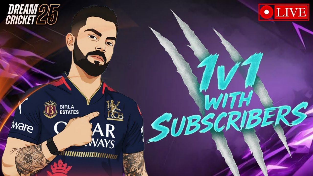 🔴Live: 1v1 with Subscribers | Dream Cricket 25 | Rank Push #Dreamcricket25 #shortsfeed #livegaming