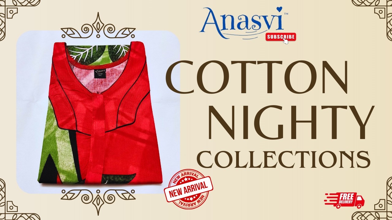 விகாஸ் காட்டன் நயிட்டிகள் | Anasvi | ஒரு நயிட்டி கூட வாங்கலாம் | COD வசதி உண்டு | Vikas Nightwear |