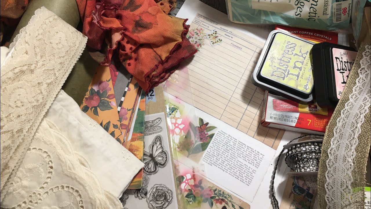 My kit for the May Make a kit make a journal junk journal challenge