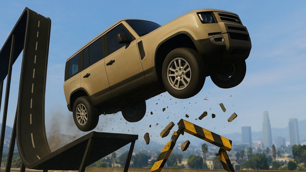 Super Cars vs Extreme River Jump Challenge :GTA 5
