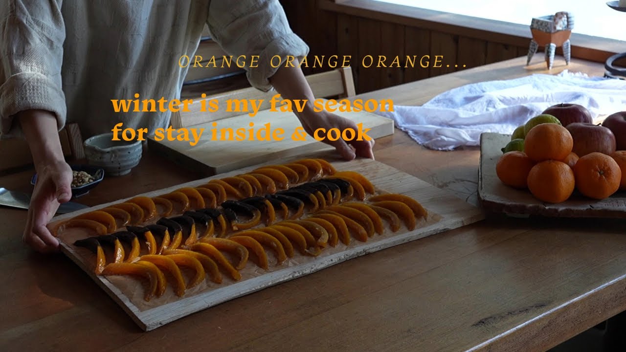 AII DAY COOKING. orangette, chocolate cake,  bagels, making skincare lotion | 夏みかんを丸ごと使い切る。皮、果実、種。
