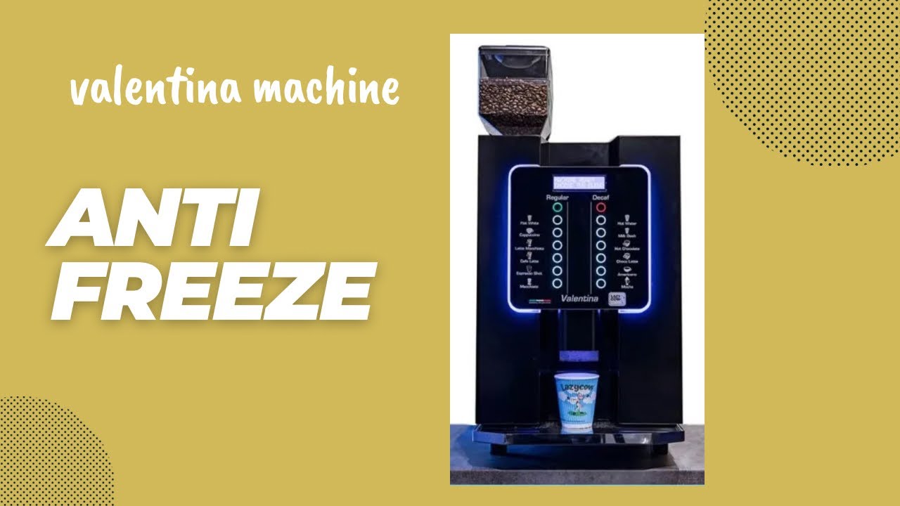 How to anti freeze a Valentina coffee machine