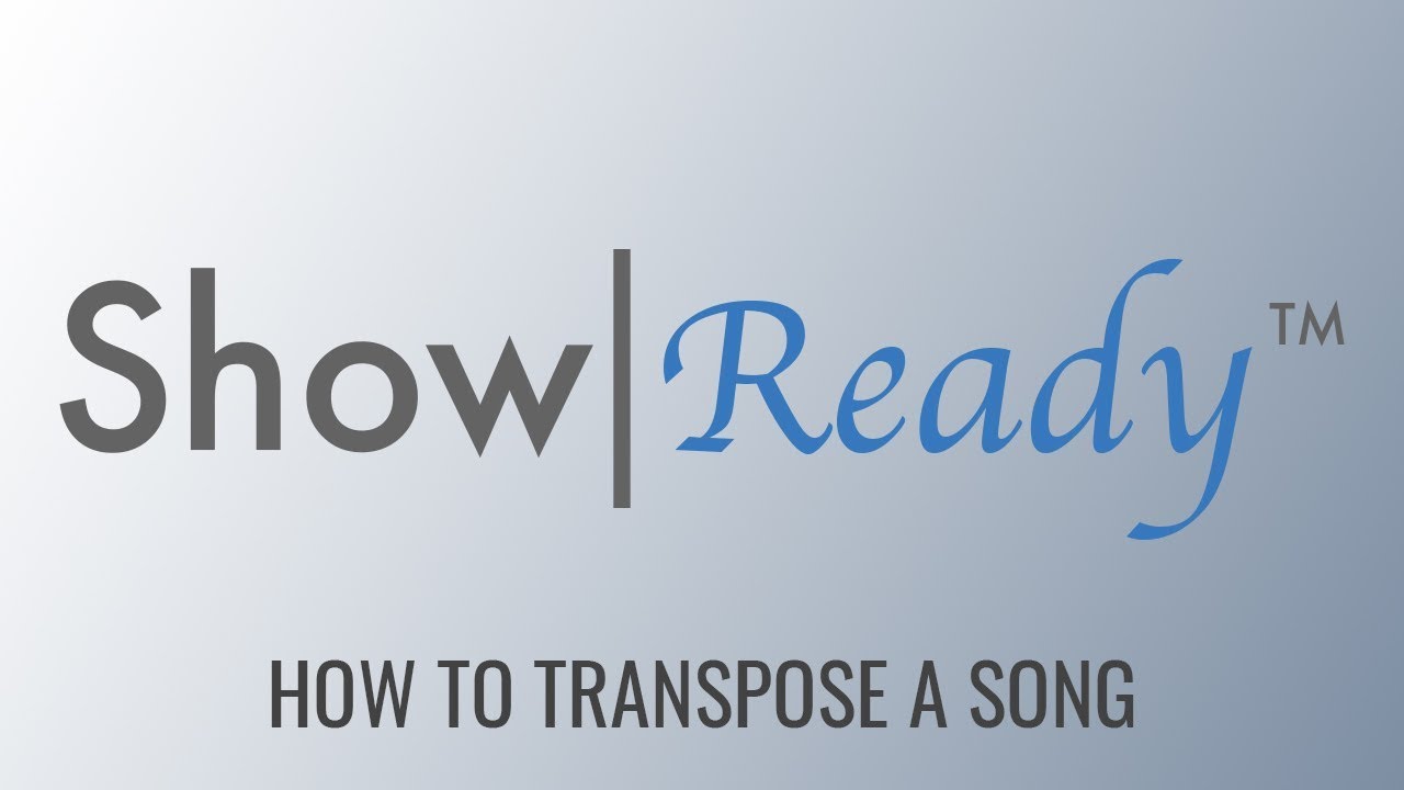 ROCS Tutorials: Transposing A Song In Show|Ready