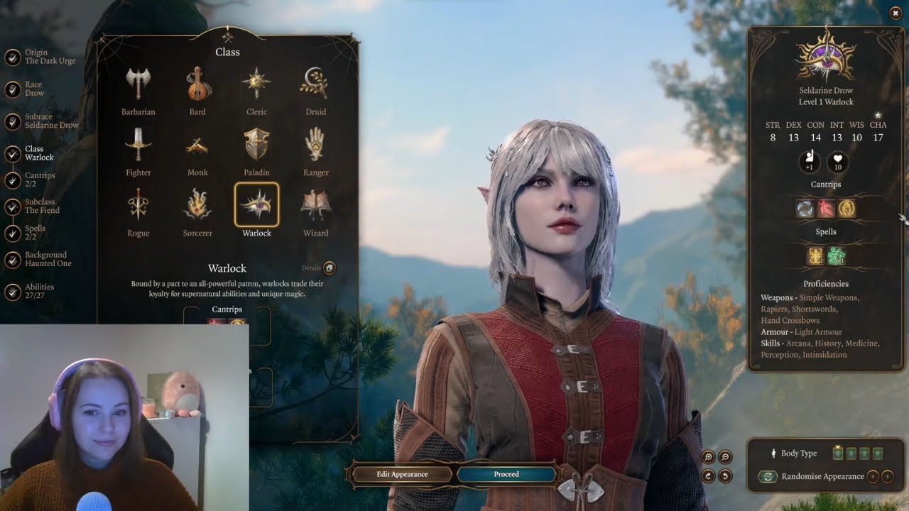Baldur's Gate 3 ASMR 🧝‍♀️ Character creation for relaxation (with mods) ✨ Close-up whispers